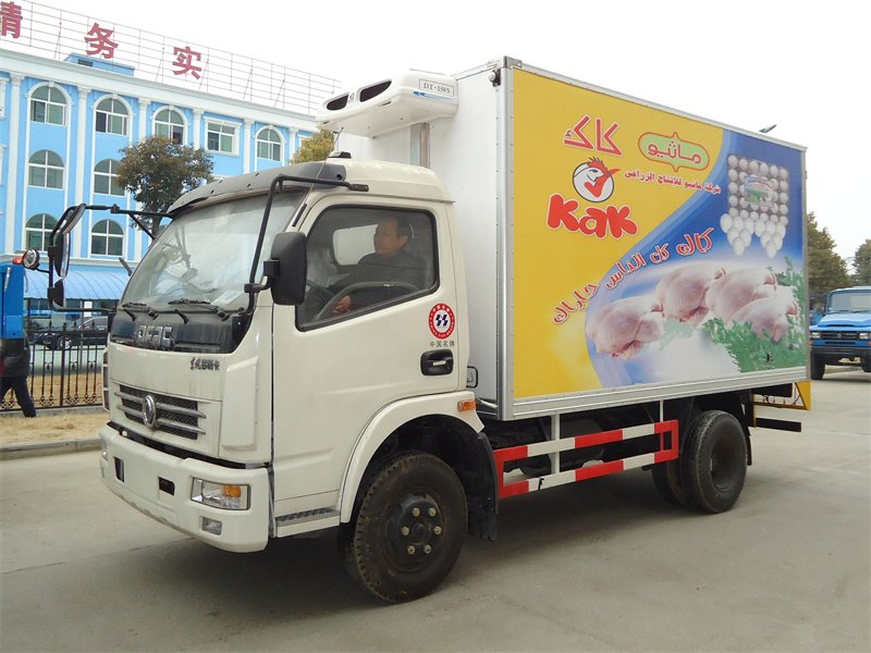 Low Price 6-7 Tons Refrigerated Truck 5.2m Reefer Cooling Van Refrigerator Box Truck for Sale in Ghana