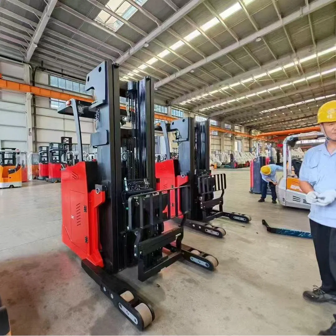 Multi Directional Electric Forklift with Standing Sitting and Side-Sitting Features