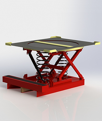 Spring Pallet Positioner Order Picker 2000kg