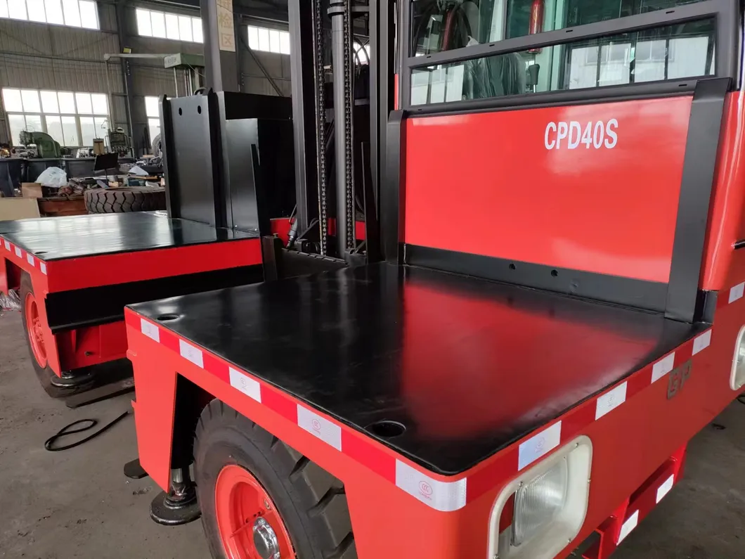 Side Loader Diesel Forklift View 2