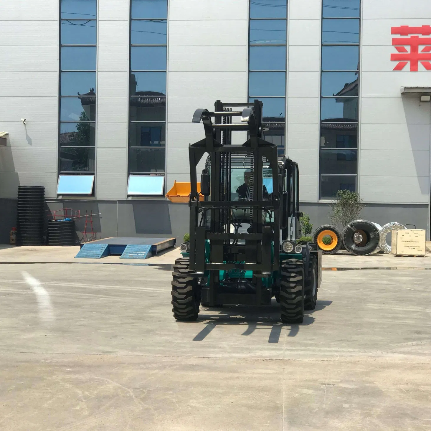 Explosion-Proof off-Road Forklift ATEX Certified for Oil &amp; Gas Sites Anti-Corrosion Steel Frame