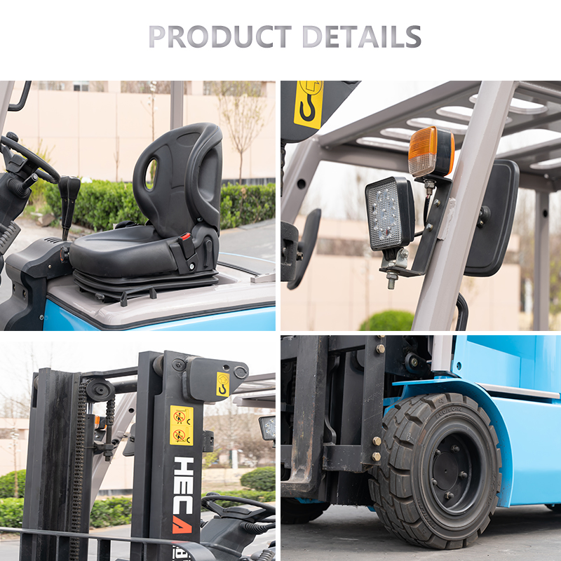 Heca Suitable for Narrow Aisle Small 3-Point Electric Forklifts in Warehouses, with a Capacity of 1.6 T/1.8 T/2 T