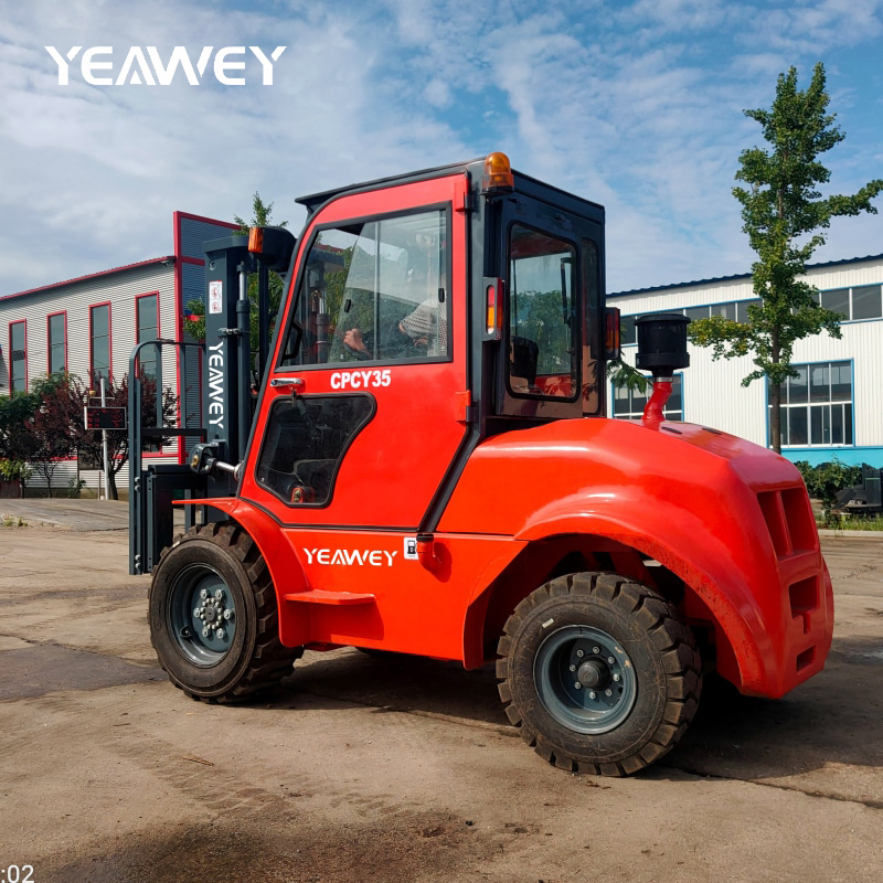 2 Wheel Drive 2.5 Ton 3 Ton Rough Terrain Forklift 2WD Diesel All Terrain Forklift Price