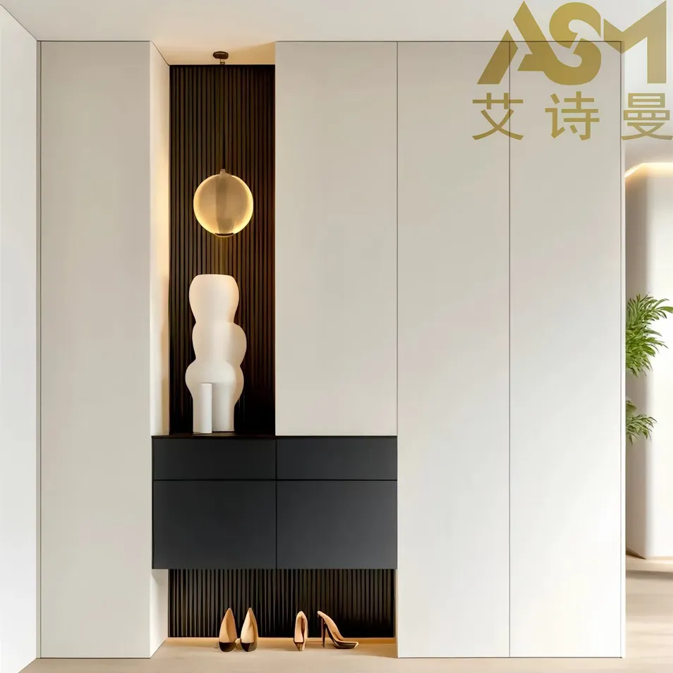 Custom Shoe Cabinet Details