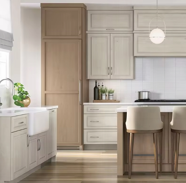 Temptation Complete Cabinet Set Custom Modern Solid Wood Luxury Wooden Small Kitchen Cabinet Pantry Couchina Cabinet