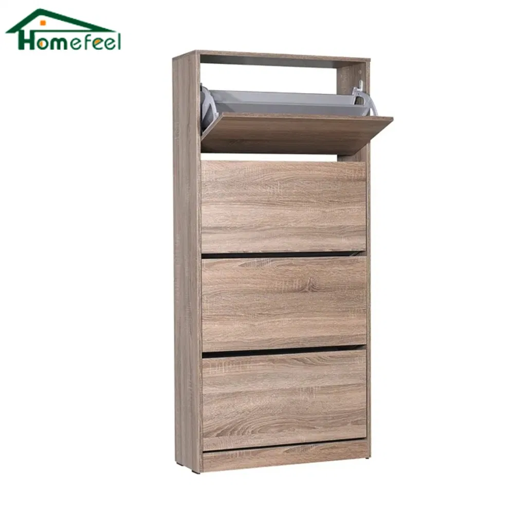 4 Large Space Storage Rack Wooden Home Furniture Living Room Shoe Cabinet