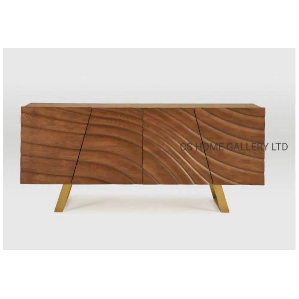 Modern Furniture Cabinet Hotel Stainless Steel Indoor Metal Wooden Factory Sideboard