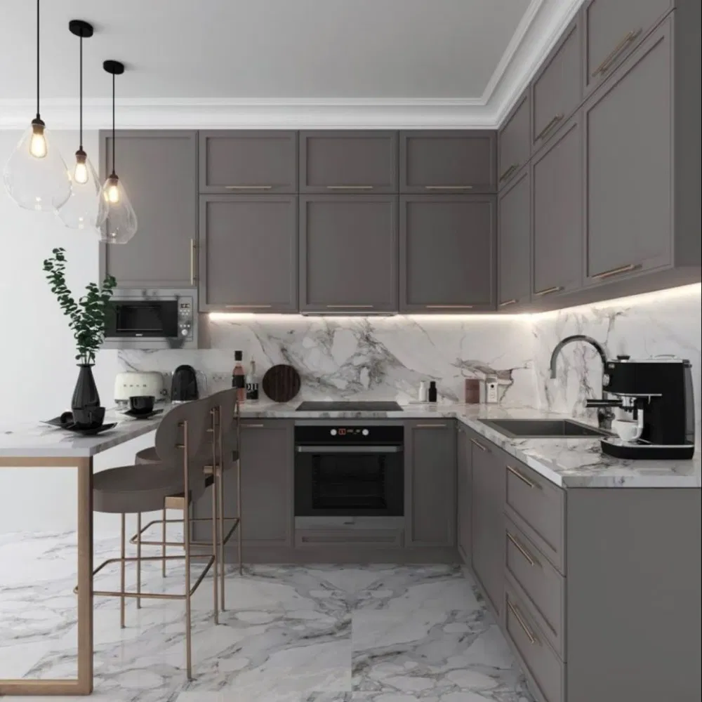 Traditional American Solid Wood Pantry Cabinet with Chicken Wire Inserts