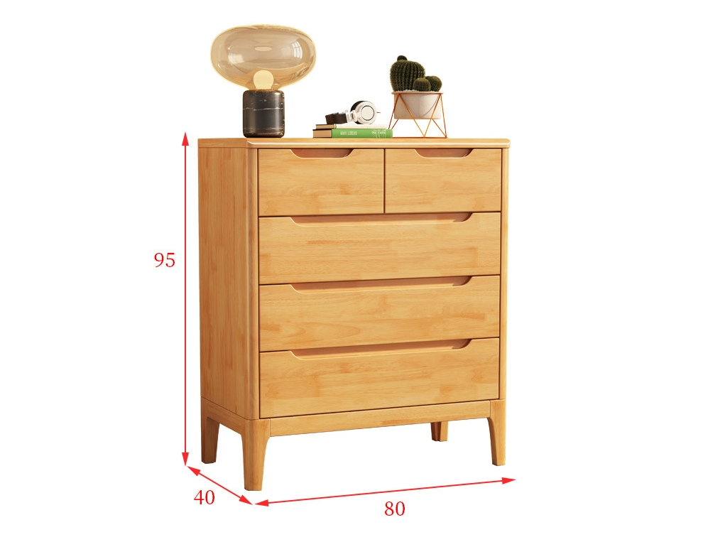 Seven-Doors Storage Sideboard in The Bedroom and Drawer Cabinet in The Living Room