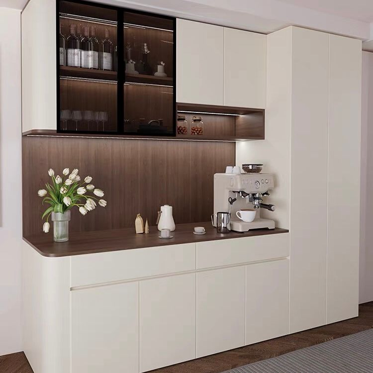 for Home Living Room Display Cupboard Furniture Wood Storage File Wine Cabinet