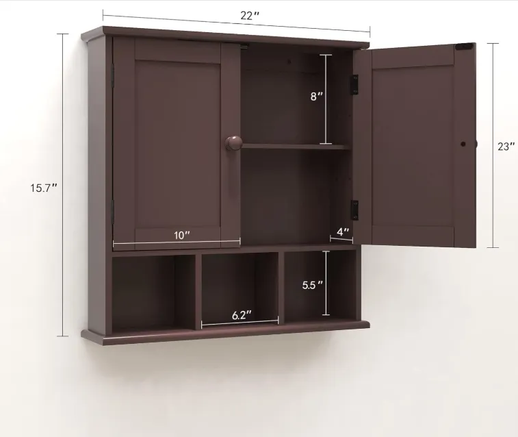 Brown Bathroom Cabinet