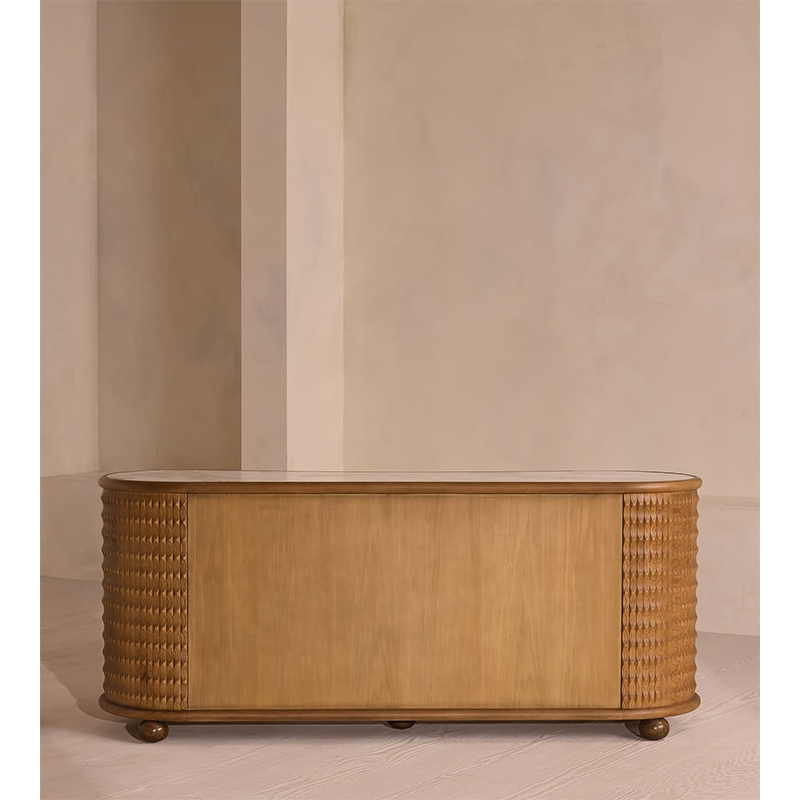 High Quality Solid Wood Oak Furniture Fashionable Dining Room Sideboard