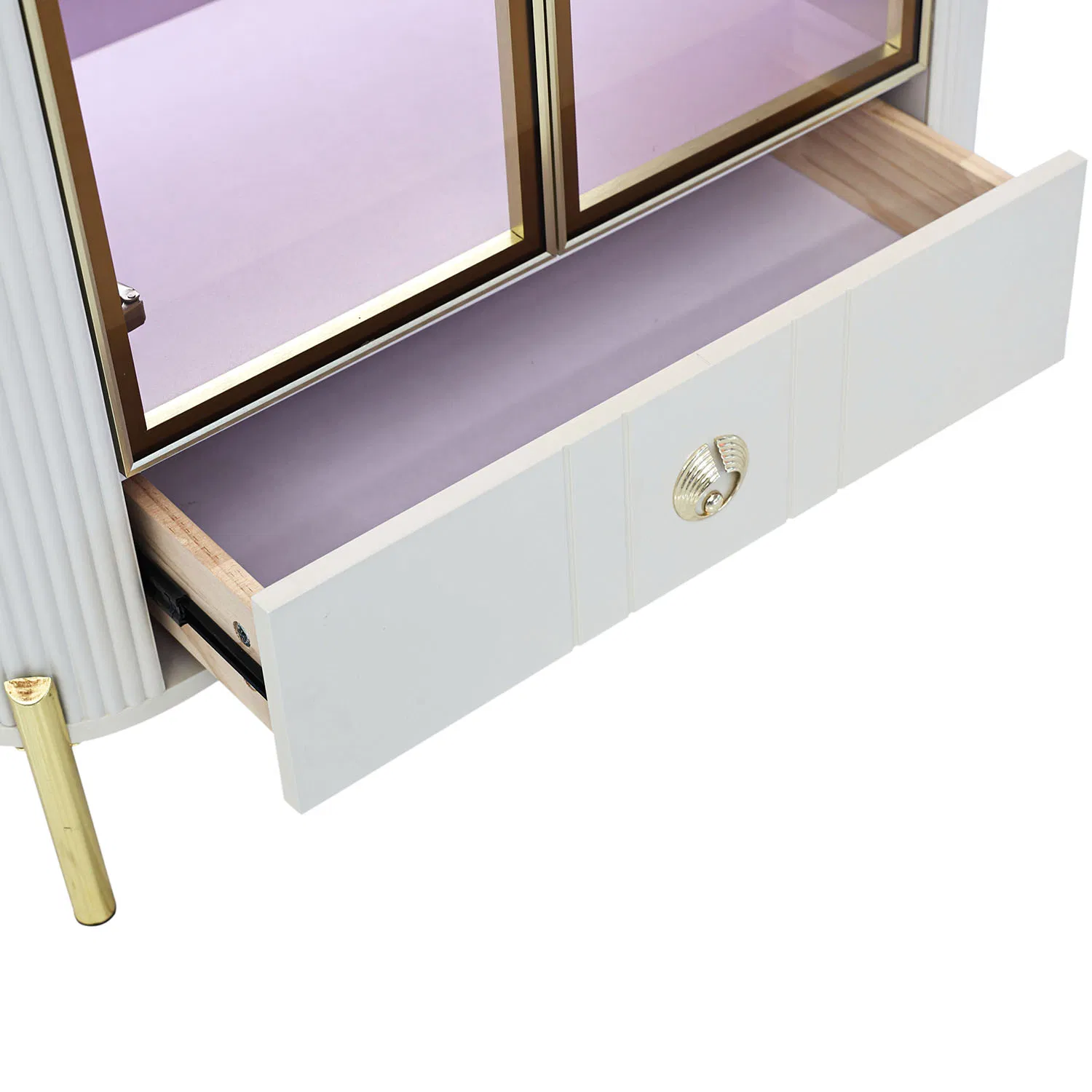 Modern Solid Wood Sideboard for Spacious Living Room Storage