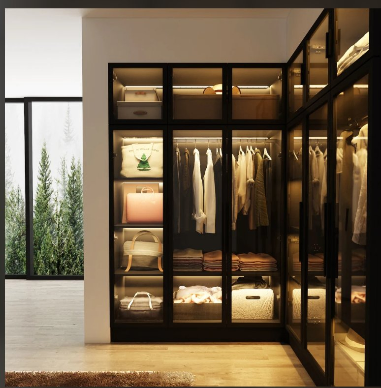 OEM Wooden Bedroom Cabinets Modern Luxury Closet with Walk in Closet System