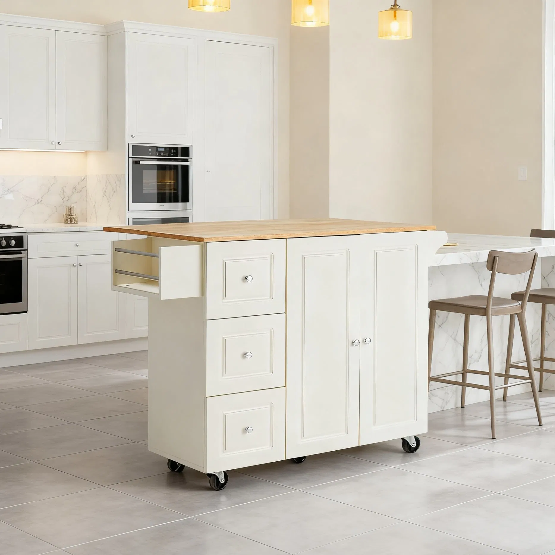 Factory-Designed with Large Storage Capacity for Wholesale Kitchen Islands