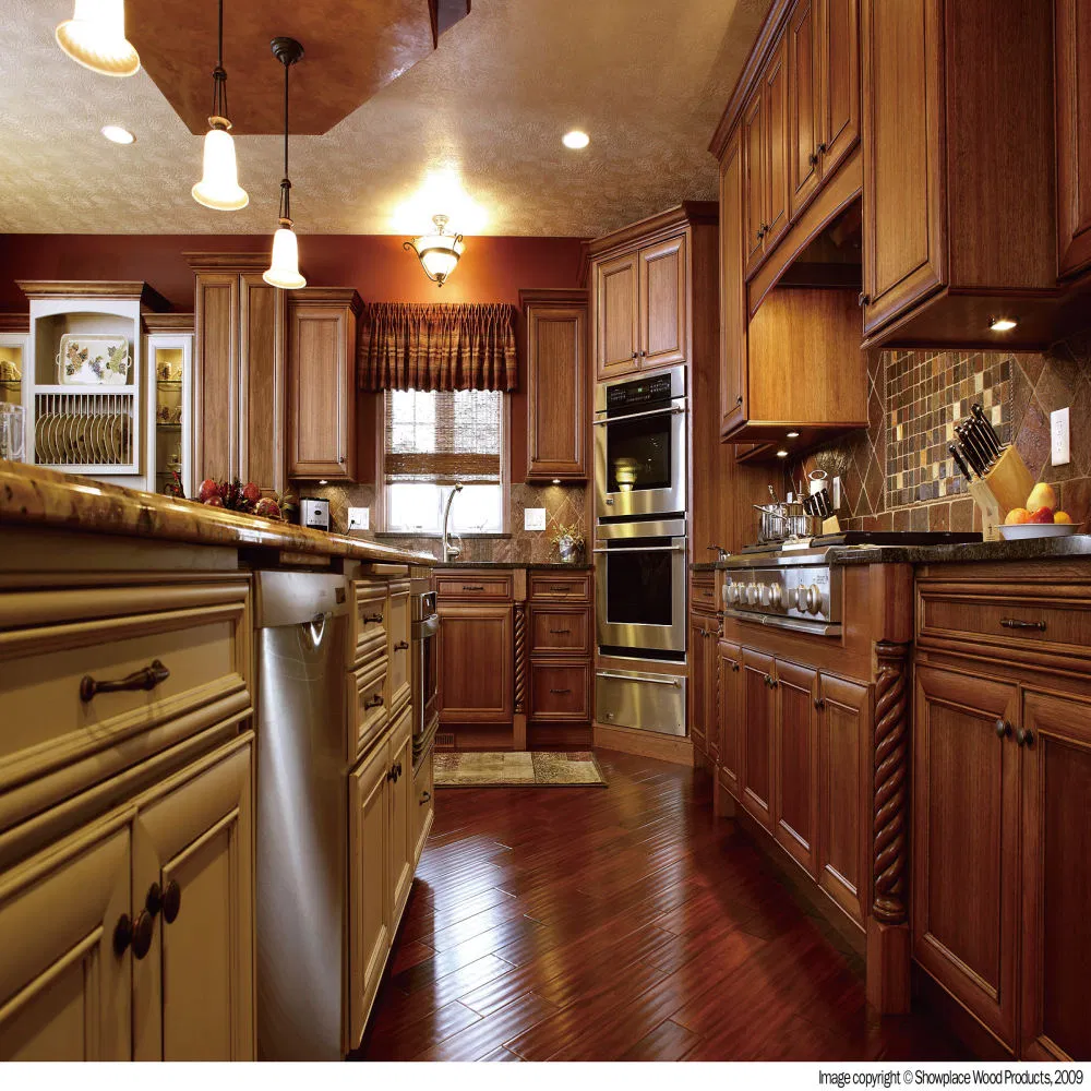 Custom Made Kitchen Furniture with Classical Kitchen Cabinet Pantry Cupboard