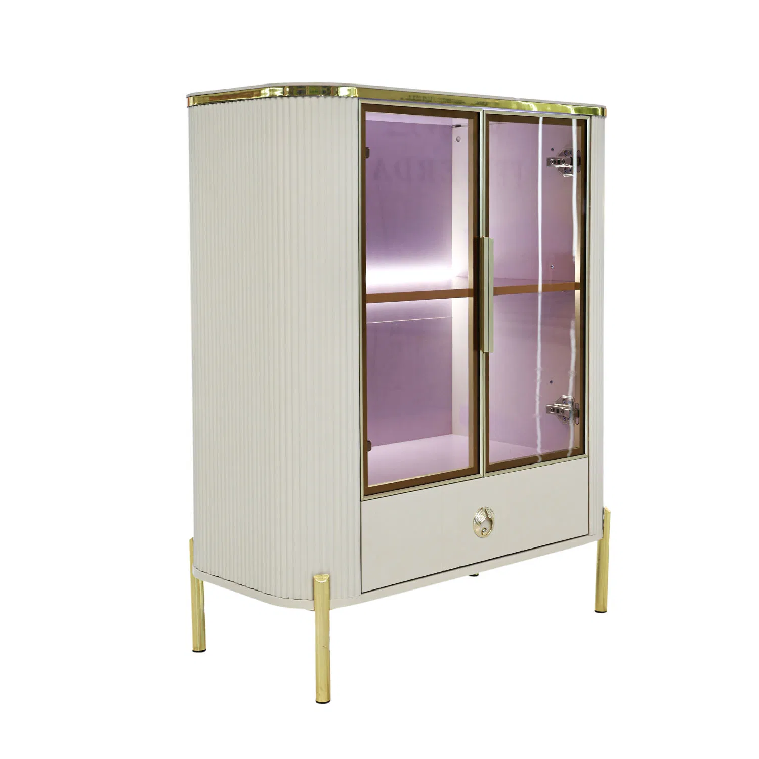 Modern Solid Wood Sideboard for Spacious Living Room Storage