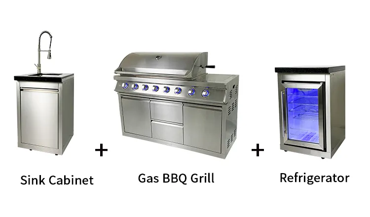 Outdoor Cooking Kitchen Island 3