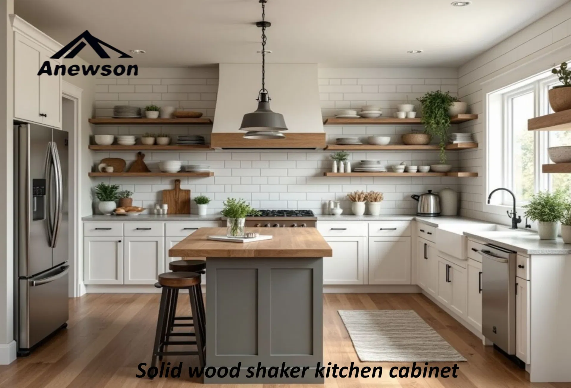 Solid Wood Shaker Kitchen Cabinet