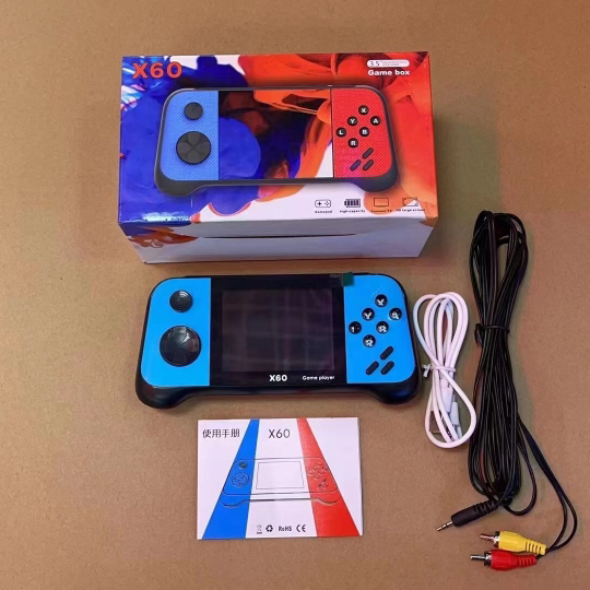 High Version Gamepad 6800 Arcade X60 Games Box Big Screen X7 Plus Portable Handheld Video PS Game Console Output TV Display