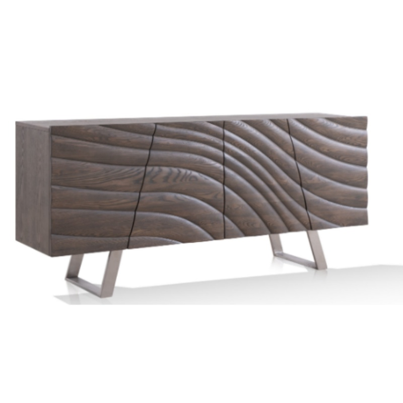 Modern Furniture Cabinet Hotel Stainless Steel Indoor Metal Wooden Factory Sideboard