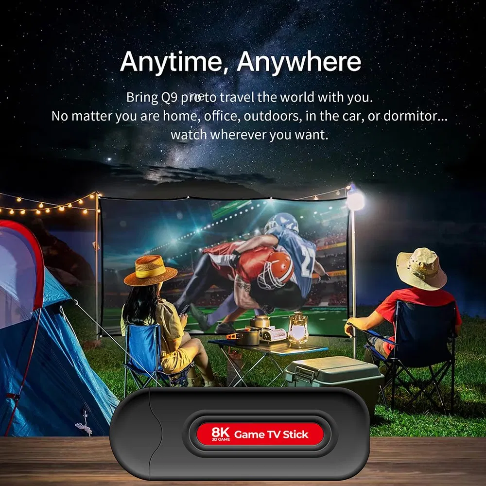 Q9 PRO Video Game Console 4K HD Gamestick 3D TV Game Box 64G 49000+ Classics Games Home Retro Video TV Gaming Player
