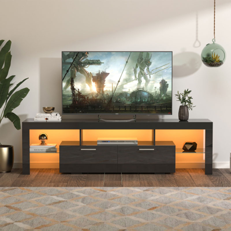 TV Stands and Consoles for Flat Screens at Rooms to Go Include Shelves and Doors for Large Spacious