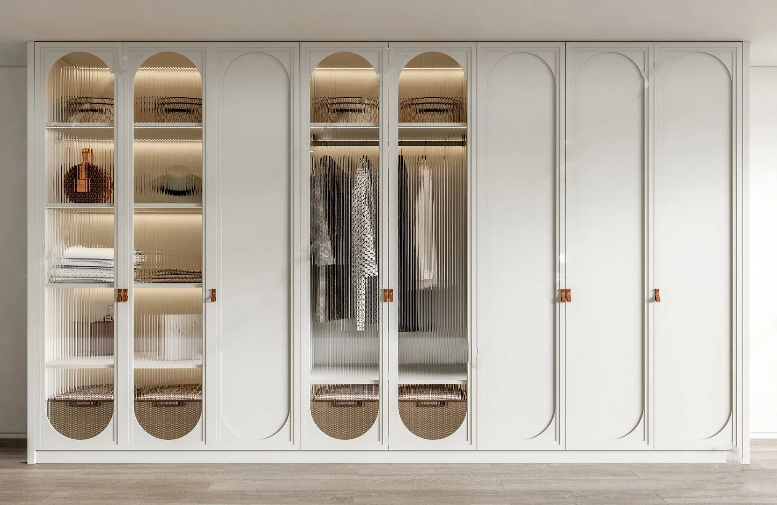 Modern Walk in Closet Wardrobe PARA Custom Systems Design Wood Bedroom Cupboards