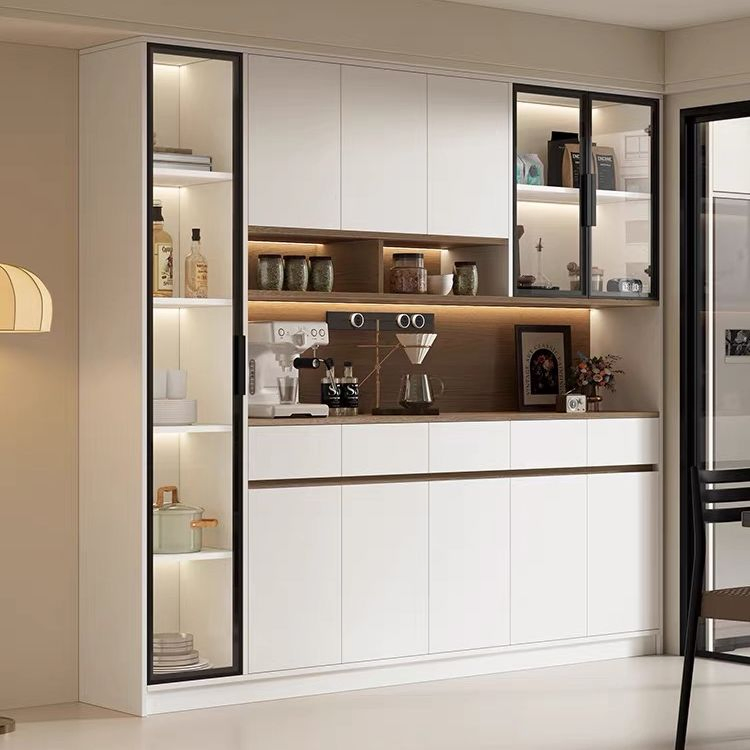 for Home Living Room Display Cupboard Furniture Wood Storage File Wine Cabinet