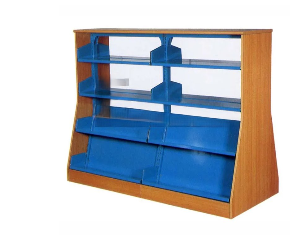 Kindergarten School Classroom Furniture Wooden Frame Colorful Kids Bookcase