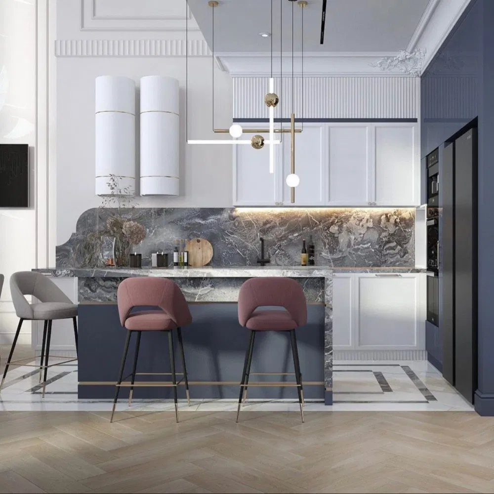 Traditional American Solid Wood Pantry Cabinet with Chicken Wire Inserts