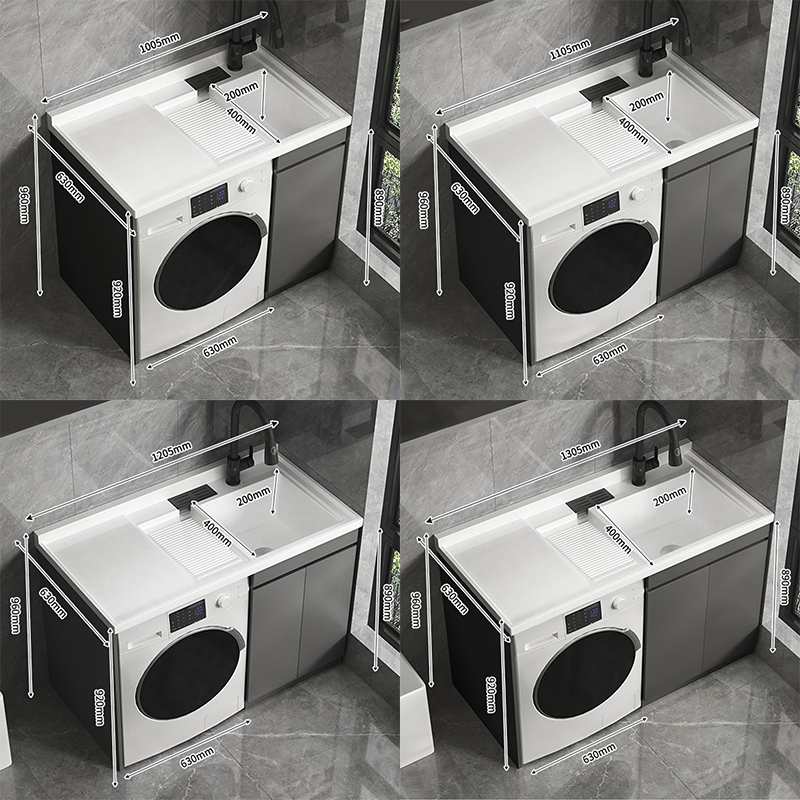 1100mm Laundry Room Sink Cabinet for Washing Machine Laundry Cabinet Set