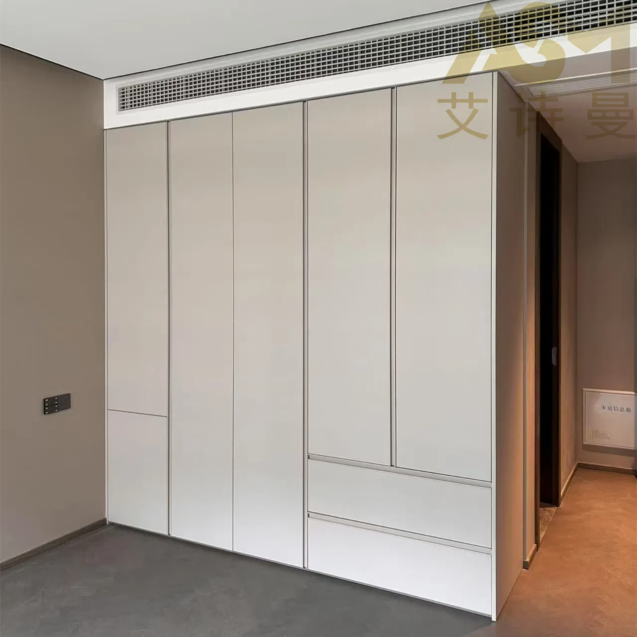 Manufacturer Bedroom Furniture Wooden Cupboard Closet System Wardrobe Cabinet Designs Vanity Armarios Steel Glass Shelf Custom Modern Bedroom Almirah Wardrobe