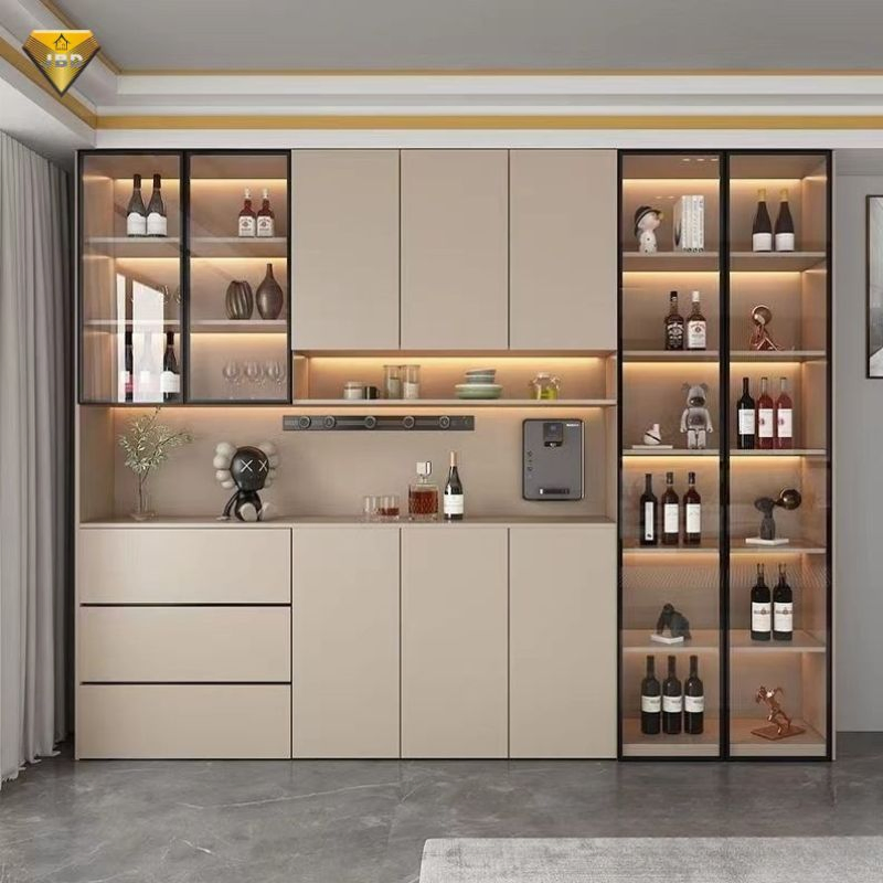 Wine Bar Cabinet with Wine Display Cabinet for Home CE Certified