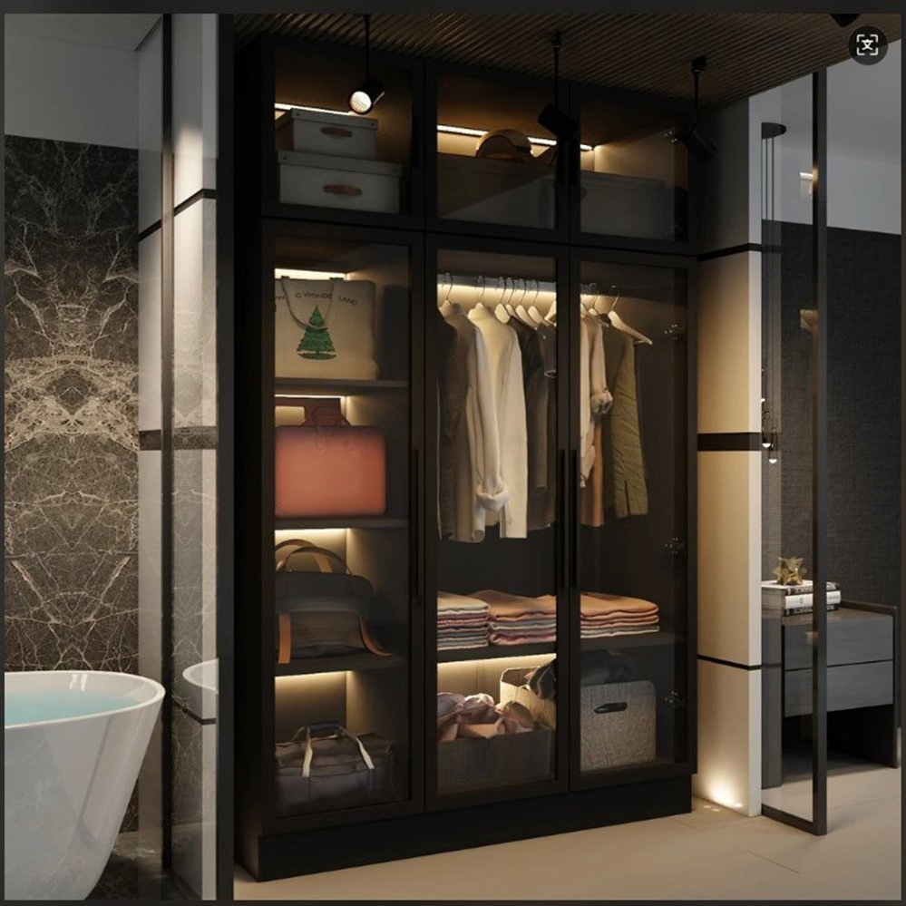 OEM Wooden Bedroom Cabinets Modern Luxury Closet with Walk in Closet System
