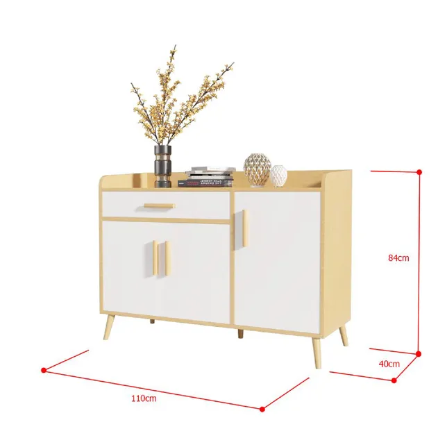 Elegant Wooden Shoe Cabinet detail 1