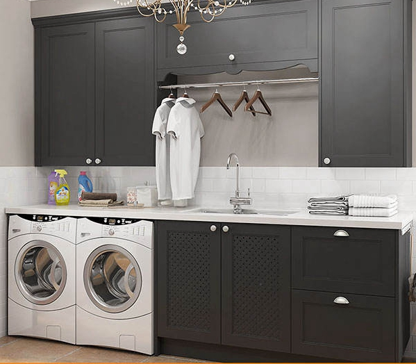 Design Wooden Living Room Kitchen Wardrobe Laundry Bathroom Cabinet