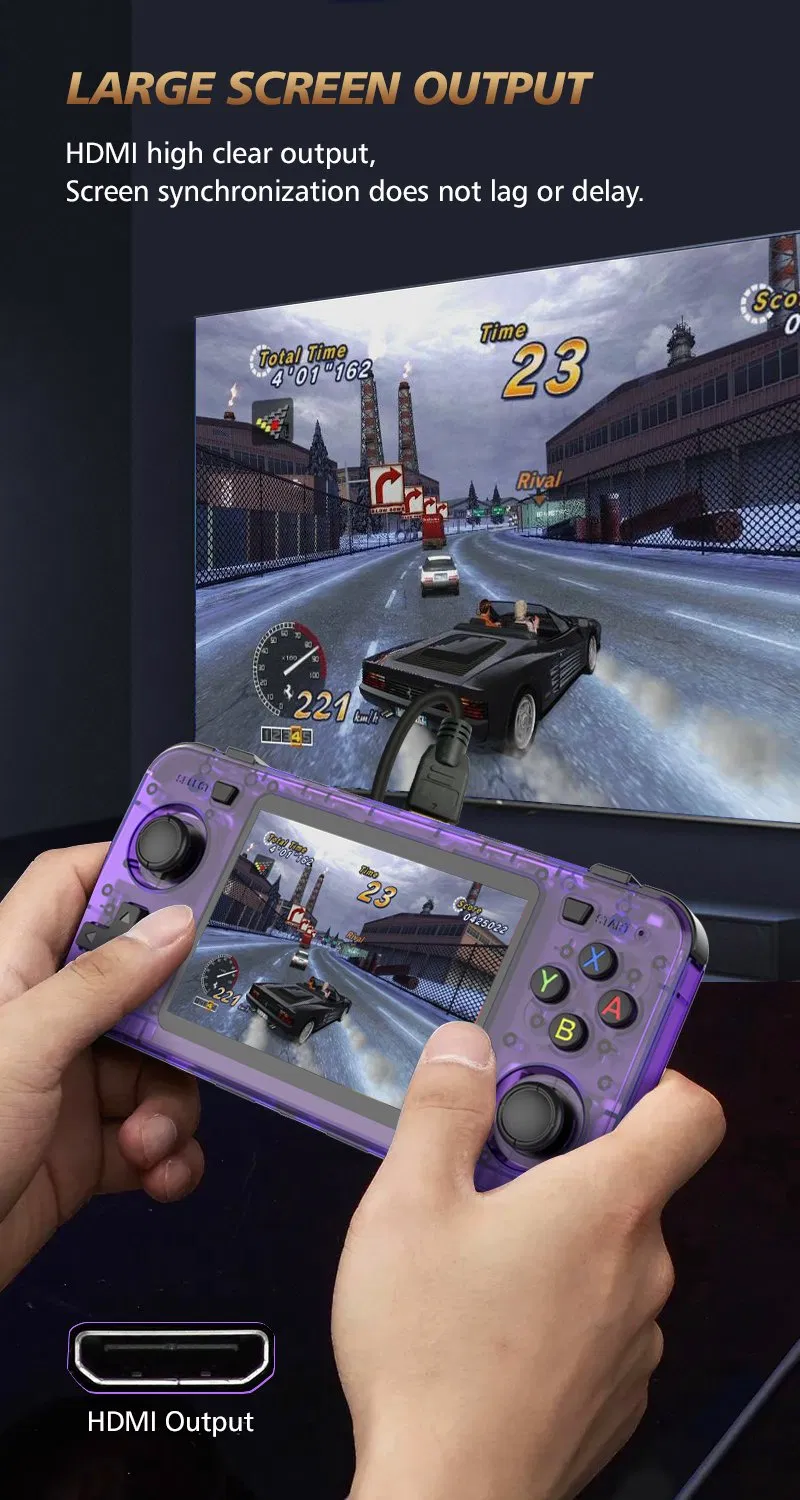 Dual Control R36h R36s Game Console Key &amp; Joystick Linux HD HDMI TV Certified by Nipo