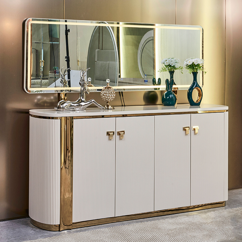 High Quality Storage Kitchen Cupboard Sideboard Furniture Living Room Wooden Display Wine Cabinet