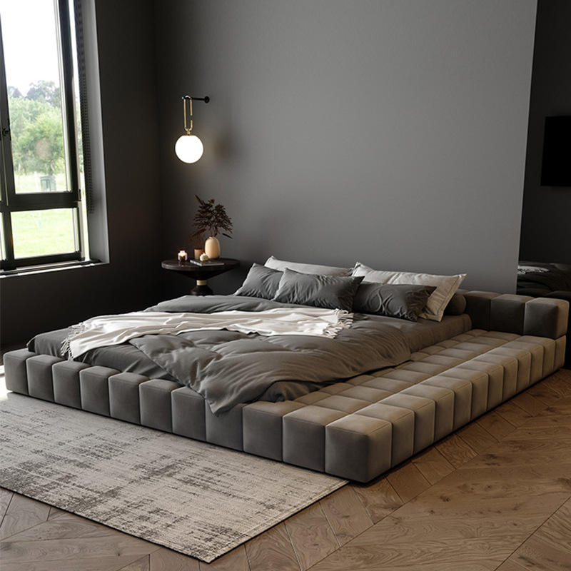 Nordic Italian Designer Hotel Tatami Storage Bed