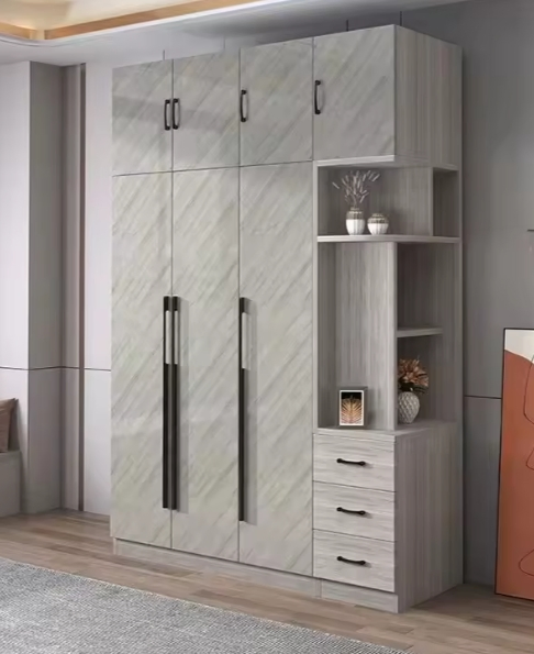 Luxury Built-in Cabinets Clothes Wall Cabinet Furniture Design Custom Modern Bedroom Wooden Wardrobe Closet System