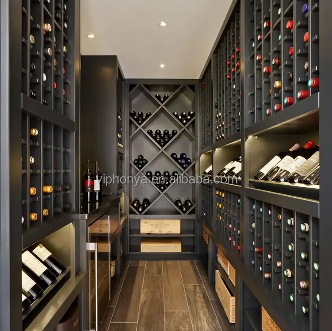 Customizable Luxury Walk-in Wine Cellar with Durable Stainless Steel