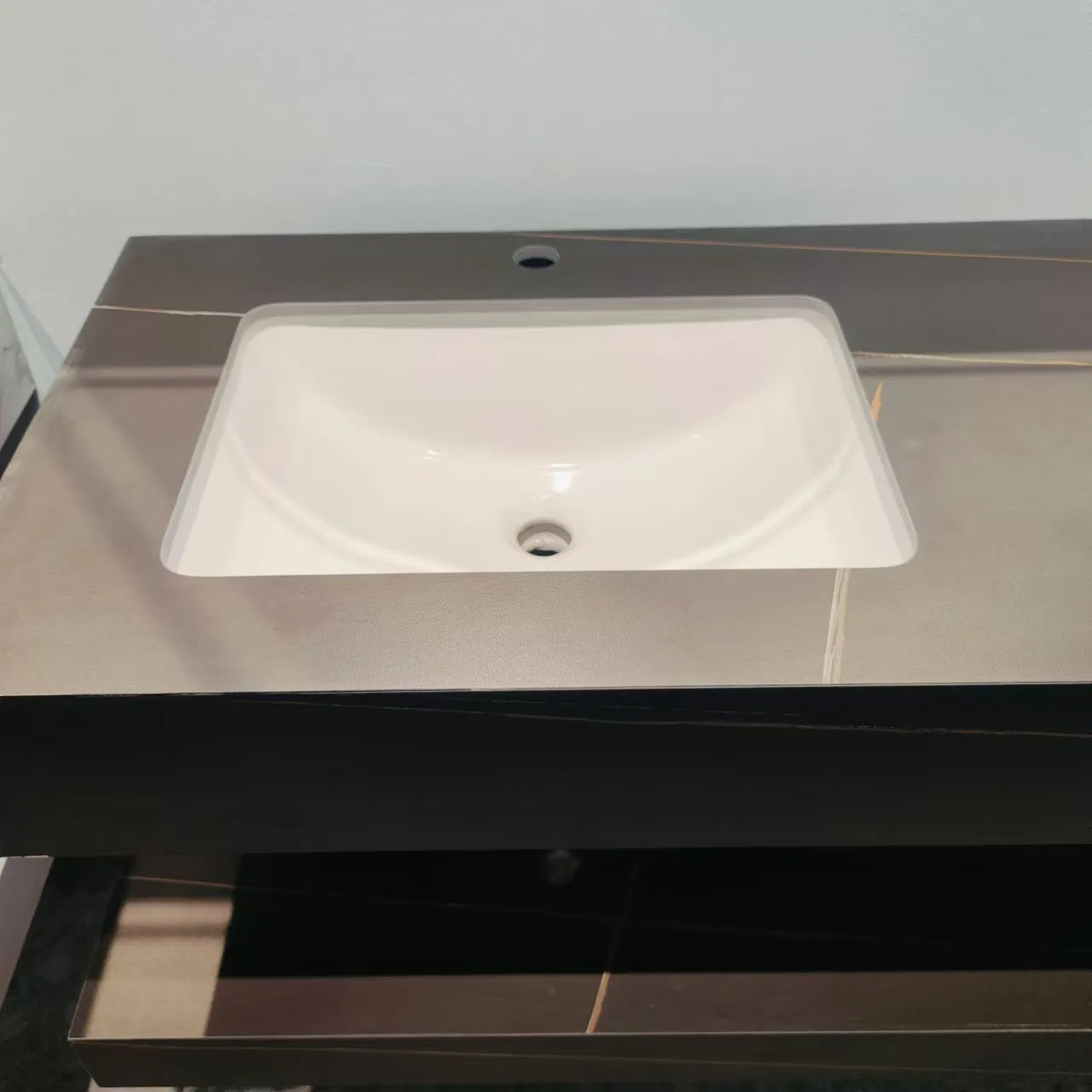 140cm Large Vanity Sintered Stone LED Light Mirror Bathroom Cabinet