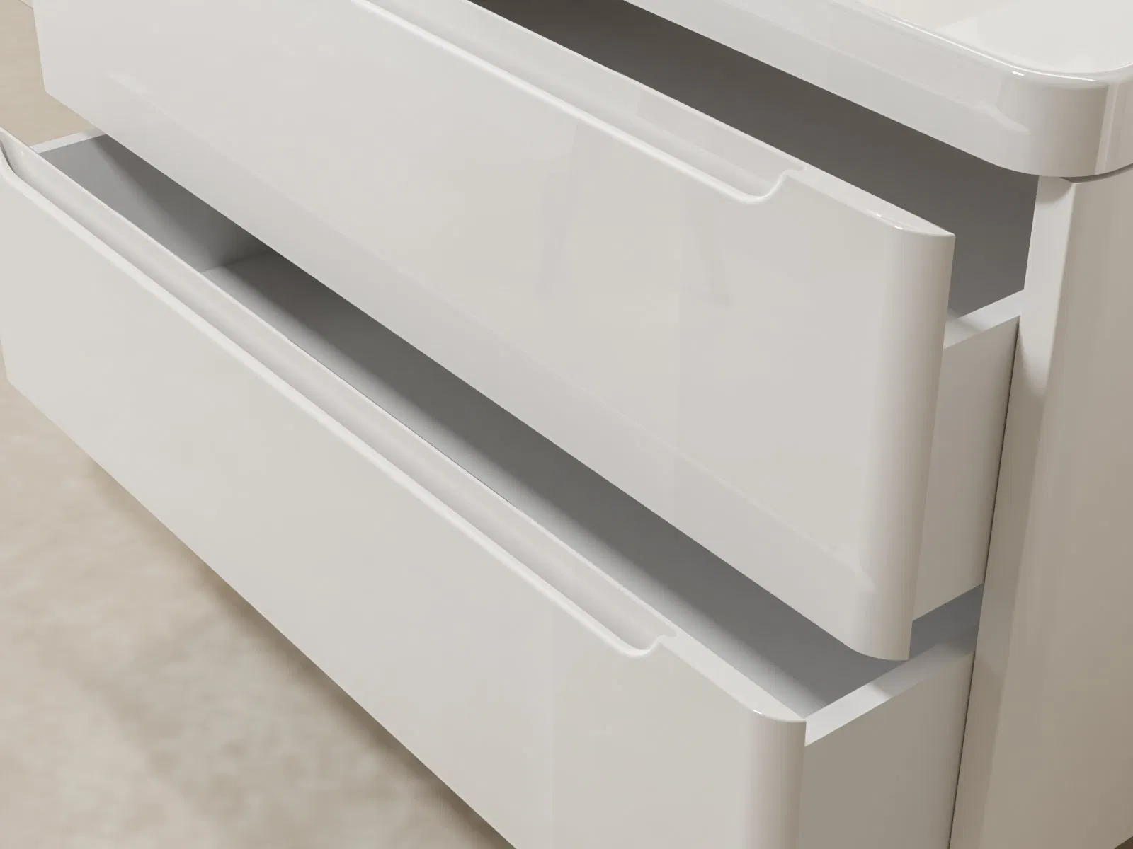 OEM PVC 1200mm Wall Mounted Bathroom Vanity Cabinet with Integrated Basin and LED Mirror