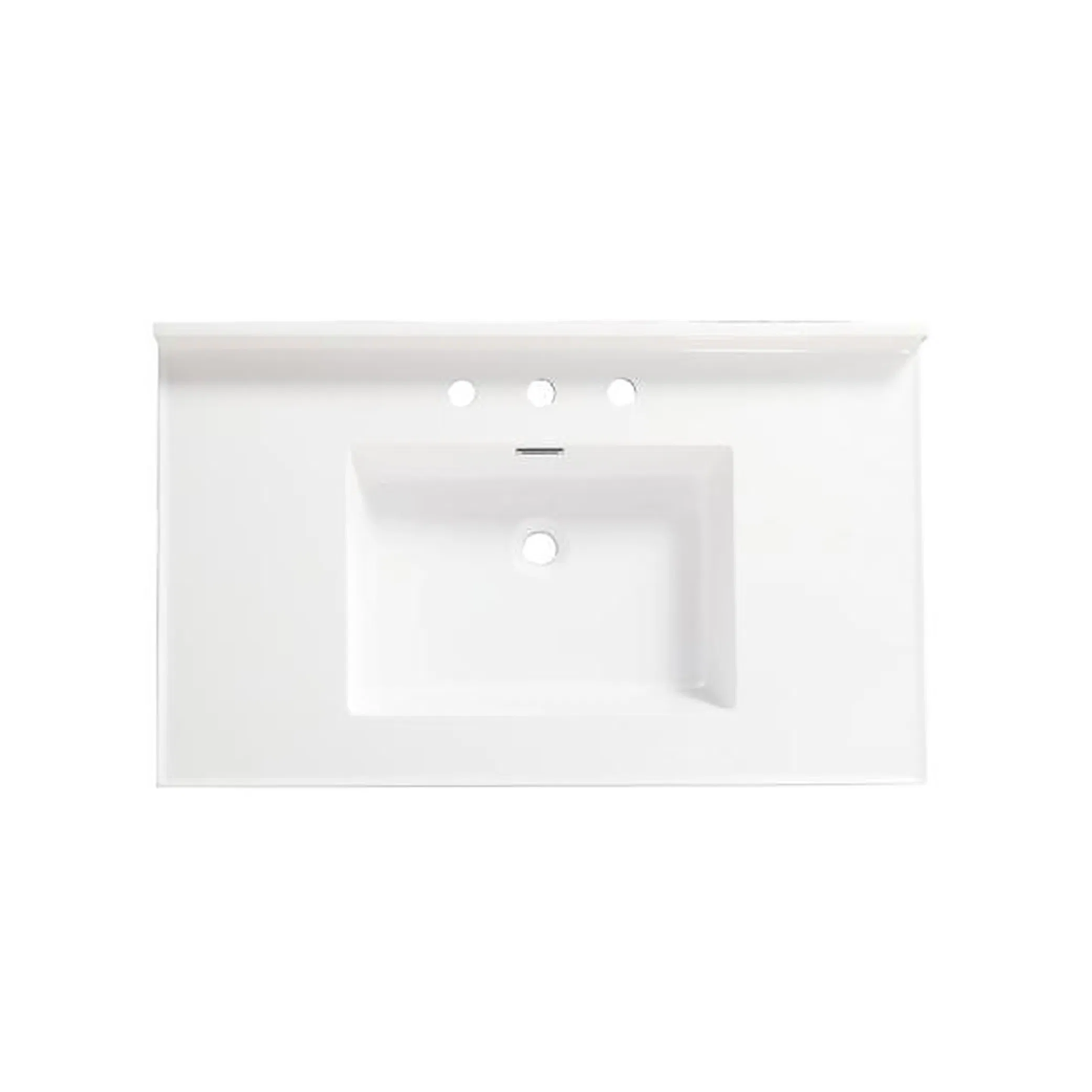 600mm Oak Effect Small Compact Freestanding Bathroom Vanity Cabinet with Sink and Mirror 2 Drawers