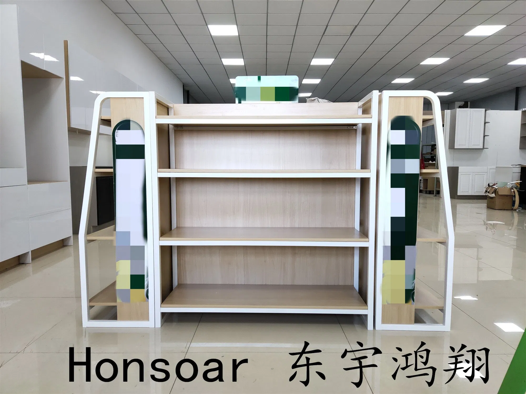 Library Book Shelf Bookcase with Modern Design