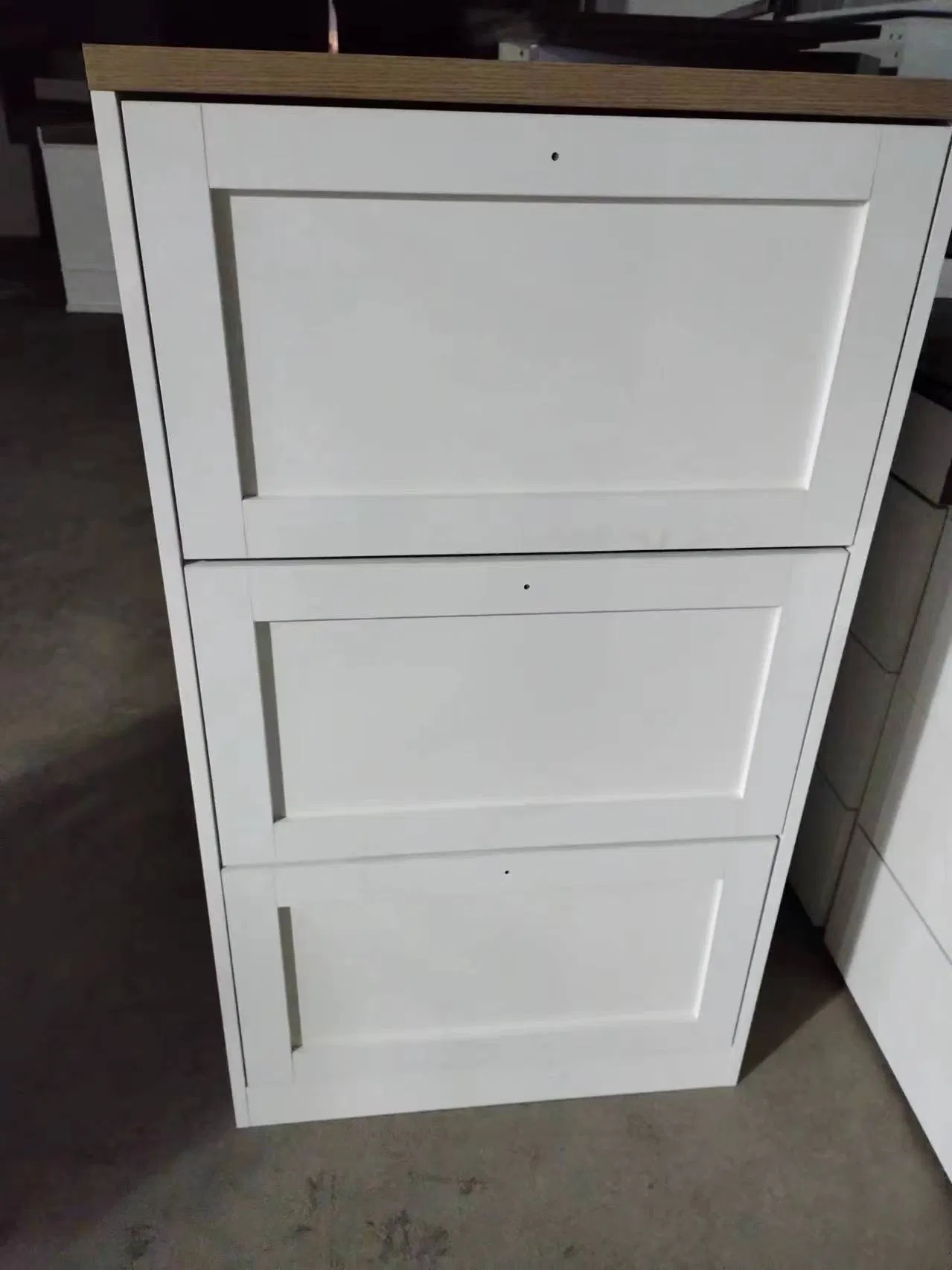 Factory Direct Sale Entryway Shoe Box Cabinet with Flip Drawers