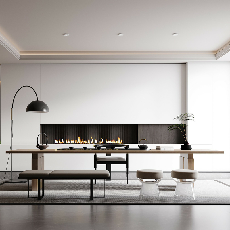 Modern Style Study Bedroom Grey Pet Panel Desk Bookcase Custom Design Wooden Solid Wood Office Bookcase Glass Door Light Strip