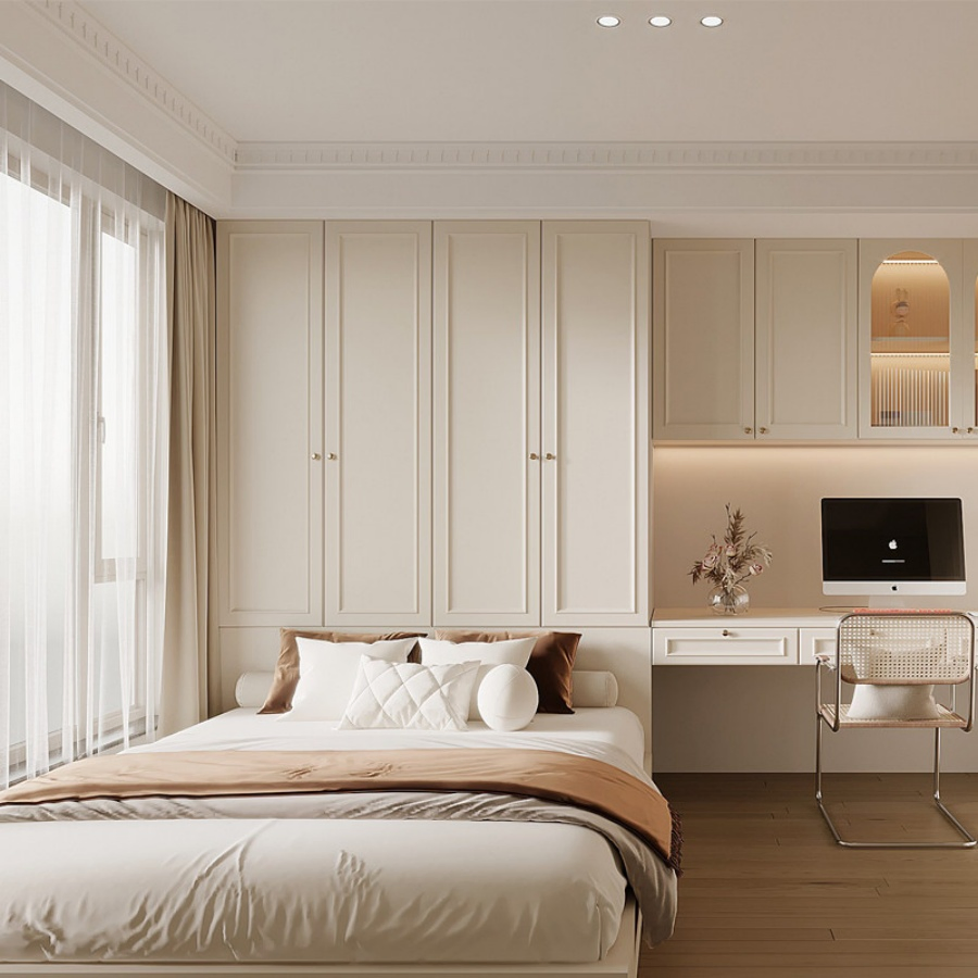 Custom Modular Wardrobe for Bedroom &amp; Cloakroom - Wooden or Plastic Home Furniture Closet System, Foshan Factory Direct