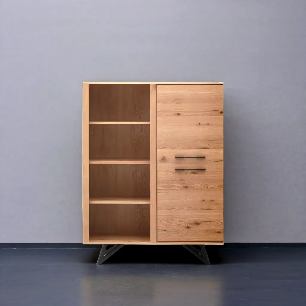 Industrial Chic Solid Wood Shelves Black Iron Legs Rustic Home Decor Bookcase